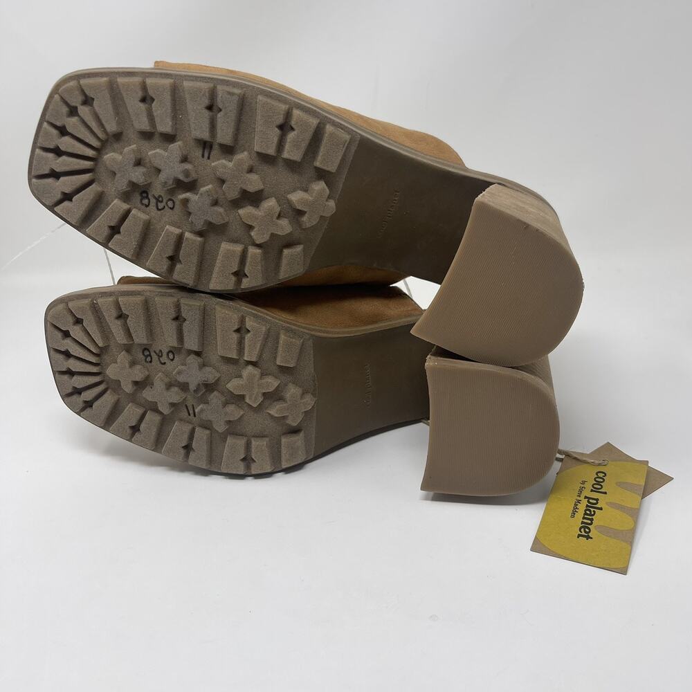 Cool Planet Steve Madden Newbury Sandals Womens Size 11 Chunky Heeled Mules NEW - Picture 12 of 13